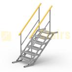 4x taludtrap, bouwtrap, steigertrap, 2x6 1x9 1x12 treden, Doe-het-zelf en Verbouw, Steigers, Ophalen, Nieuw, Overige typen, 2 tot 5 meter