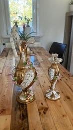 Antieke vaas en kandelaar, set., Antiek en Kunst, Ophalen of Verzenden