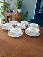 Wedgwood Edme Soepkommen met Schotels, Ophalen of Verzenden, Zo goed als nieuw, Wedgwood, Kop(pen) en/of Schotel(s)
