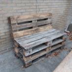 Tuinbank palletbank GRATIS bank van pallets losse delen, Tuin en Terras, Ophalen, Gebruikt, Hout