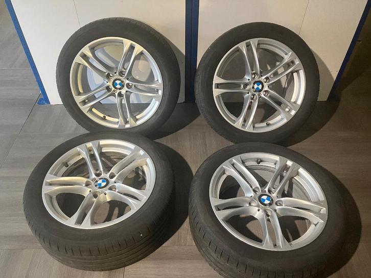 18" Originele BMW M velgen met Hankook zomerbanden, Auto-onderdelen, Banden en Velgen, Velg(en), Zomerbanden, 18 inch, 245 mm