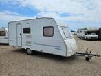 caravelair Antares 490 luxe met stapelbed en vastbed bj 2003, Rondzit, Bedrijf, Dwars-stapelbed, 4 tot 5 meter