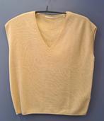 Yaya gebreide mouwloze trui v-hals + knopen achter S-M 49189, ., Beige, Ophalen of Verzenden, Zo goed als nieuw