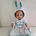 Baby born kleertjes badcape konijn babyborn.

Excl.pop, Ophalen of Verzenden, Zo goed als nieuw, Babypop