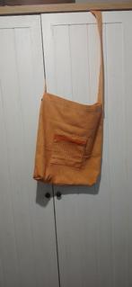 Tas, tote bag, schoudertas, streep, Sieraden, Tassen en Uiterlijk, Tassen | Damestassen, Ophalen of Verzenden, Nieuw, Oranje, Overige typen