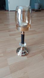 Waxinelichthouder, Huis en Inrichting, Woonaccessoires | Kandelaars en Kaarsen, Ophalen, Zwart, Zo goed als nieuw, Metaal