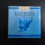 Gezocht zo'n oud pakje Gauloises sigaretten nog in de folie., Verzamelen, Rookartikelen, Aanstekers en Luciferdoosjes, Ophalen of Verzenden