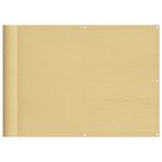 Balkonscherm windscherm beige 75x600 NIEUW GRATIS BEZORGD!, Tuin en Terras, Kunststof, Verzenden, 6 meter of meer, Nieuw