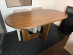 Eettafel aseri 180x90 walnoot aparte poten past bij japandi, Ophalen, Nieuw, 50 tot 100 cm, 150 tot 200 cm