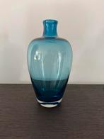 Floris Meydam Leerdam Serica Vaas Blauw 1960s, Antiek en Kunst, Ophalen of Verzenden