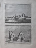 403-404*/ Noorderpoort te Hoorn Gravure uit 1757, Antiek en Kunst, Kunst | Etsen en Gravures, Ophalen of Verzenden