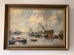 Havengezicht (gesigneerd J Daalman), Antiek en Kunst, Kunst | Schilderijen | Klassiek, Verzenden