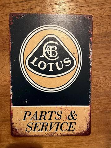 Lotus Parts & Service metalen reclamebord / wandbord beschikbaar voor biedingen