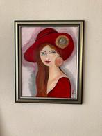 Woman in red, Ophalen of Verzenden