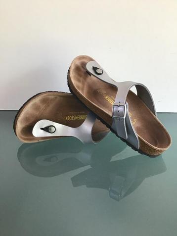 GRATIS VERZENDEN | Birkenstock Nieuwe zilveren slippers 39 beschikbaar voor biedingen