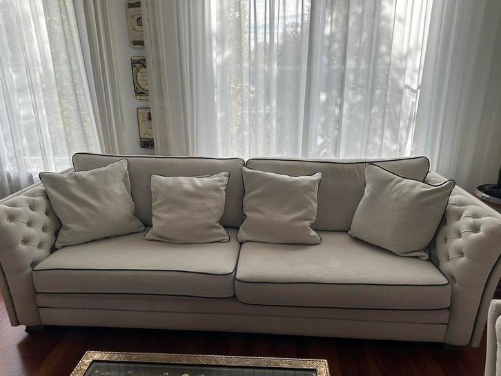 Bankstel, Huis en Inrichting, Banken | Complete zithoeken, Zo goed als nieuw, Ophalen of Verzenden