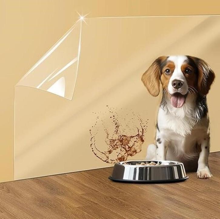 Beschermfolie muur tegen spatten voerbakje hond kat, Dieren en Toebehoren, Kattenvoerbakken en Drinkbakken, Nieuw, Ophalen of Verzenden