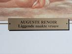 Auguste Renoir Liggende naakte vrouw erotiek offset prent, Antiek en Kunst, Verzenden