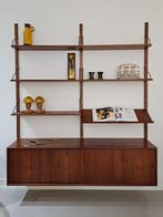 Vintage Poul Cadovius Royal System Wandsysteem Wandkast, Ophalen, Gebruikt, Minder dan 150 cm, Minder dan 100 cm