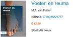 Voeten en reuma 9789036823777, Ophalen of Verzenden, Beta, Zo goed als nieuw, HBO