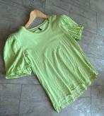 Lime groen tshirt met pof mouwtjes, zgan , maat 42, Maat 42/44 (L), Ophalen of Verzenden, Zo goed als nieuw, Korte mouw