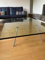 Beek Maupertuus glazen salontafel, Ophalen, Gebruikt, 100 tot 150 cm, 50 tot 100 cm
