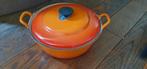 Le Creuset braadpan oranje vintage gietijzer retro 27 cm, Huis en Inrichting, Keuken | Potten en Pannen, Ophalen of Verzenden