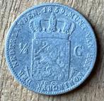 halve gulden 1859 Willem III, Postzegels en Munten, Munten | Nederland, Ophalen, ½ gulden, Koning Willem III, Zilver