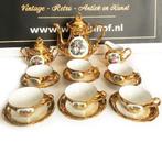 22 Karat gold Bavaria Waldershof mokka servies compleet -, Antiek en Kunst, Antiek | Servies compleet, Ophalen of Verzenden