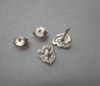 Zilveren vintage oorknoppen olifantjes nr.716, Sieraden, Tassen en Uiterlijk, Oorbellen, Verzenden, Zo goed als nieuw, Knopjes of Stekers