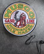 Musgo gasoline reclame wand decoratie verlichting lamp kado, Lichtbak of (neon) lamp, Nieuw, Ophalen of Verzenden, Musgo