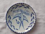 Delftsblauw bord kath. landarbeiders Deus Dedit 1904-1954., Ophalen of Verzenden