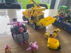 5 Grote paw patrol voertuigen met pups en extra’s, Verzenden, Zo goed als nieuw