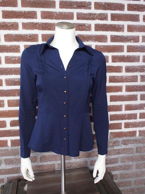Mooie donkerblauwe blouse maat S, Kleding | Dames, Blouses en Tunieken, Zo goed als nieuw, Maat 36 (S), Blauw, Ophalen of Verzenden