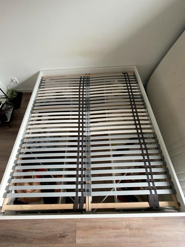 IKEA Brimnes Bedframe 160x200 met Opbergruimte, Huis en Inrichting, Slaapkamer | Bedden, Zo goed als nieuw, Tweepersoons, 160 cm