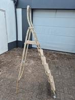 ladder keukentrap staal 6 treden zware kwaliteit, Doe-het-zelf en Verbouw, Ladders en Trappen, Ophalen, Gebruikt, Trap, Minder dan 2 meter