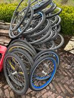 Partij fiets wielen, Ophalen