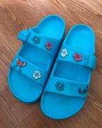 Disney Stitch bad slippers bloemen blauw maat 38 zgan, Kleding | Dames, Schoenen, Blauw, Slippers, Zo goed als nieuw, Verzenden