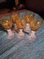 Vijf vintage portglazen Frans Wittwe Brühl Köln 1980, Antiek en Kunst, Ophalen of Verzenden