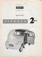 Originele overdruk roadtest Citroën 2CV Autovisie, 1961., Autovisie, Citroën, Ophalen of Verzenden, Zo goed als nieuw