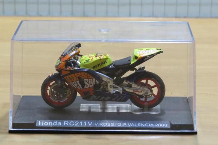 Valentino Rossi Honda RC211V 2003 Valencia 1:24, Hobby en Vrije tijd, Modelauto's | 1:24, Nieuw, Motor, Overige merken, Ophalen of Verzenden