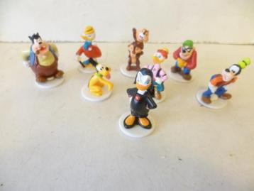 Disney Nestlé 8 figuurtjes 6cm hoog Goofy Pluto Knabbel Babb beschikbaar voor biedingen