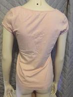Hm licht roze stretch shirt maat M  (2b28), Tweedehands verkoop, Tweedehands verkoop, Ophalen of Verzenden, Korte mouw