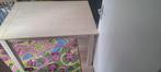 Houten eettafel withe wash, Ophalen, Gebruikt, 50 tot 100 cm, Vijf personen of meer