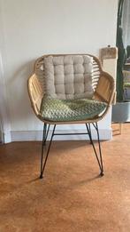 Stevige rotan eetkamer stoel, Huis en Inrichting, Ophalen, Zo goed als nieuw, Riet of Rotan, Drie