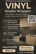 Keuken wrappen - keuken renovatie - keuken makeover, Ophalen of Verzenden, Nieuw, Zwart, Hoekkeuken