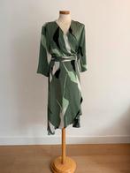 Leuke overslagjurk maat L groen/zwart/wit, Ophalen of Verzenden, Zo goed als nieuw, Groen, Boven de knie