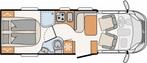 Carado T 339 130 pk Euro6 Fiat Ducato *Queensbed/Thule Vent/, Tot en met 2, Bedrijf, Diesel, 6 tot 7 meter