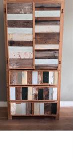 Piet Hein Eek Sloophouten Kast met Lades en Vakken, Ophalen, Gebruikt, 100 tot 150 cm, Met lade(s)