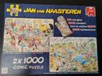 Jan van Haasteren duodoos 2x 1000, Ophalen of Verzenden, 500 t/m 1500 stukjes, Zo goed als nieuw, Legpuzzel